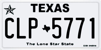 TX license plate CLP5771