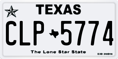 TX license plate CLP5774