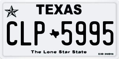 TX license plate CLP5995