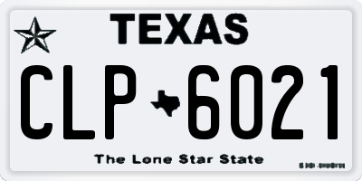 TX license plate CLP6021
