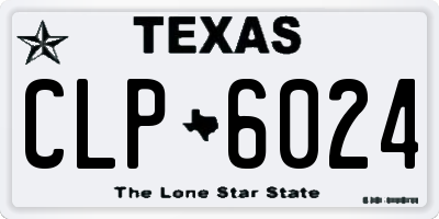 TX license plate CLP6024