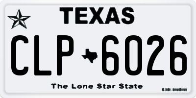 TX license plate CLP6026