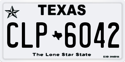 TX license plate CLP6042