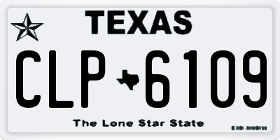 TX license plate CLP6109