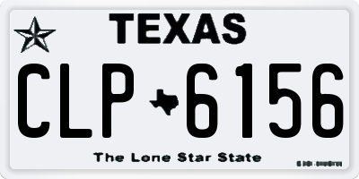 TX license plate CLP6156