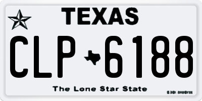 TX license plate CLP6188