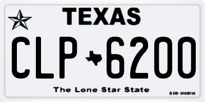 TX license plate CLP6200