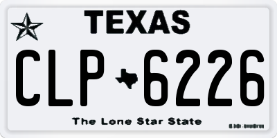 TX license plate CLP6226
