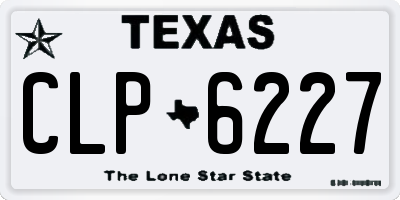 TX license plate CLP6227