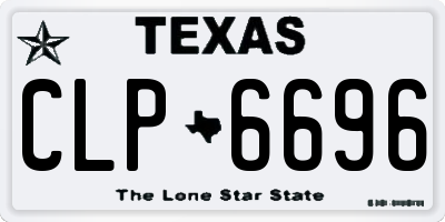 TX license plate CLP6696