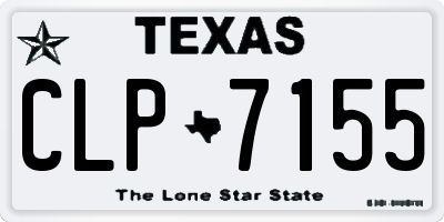 TX license plate CLP7155