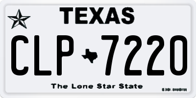 TX license plate CLP7220