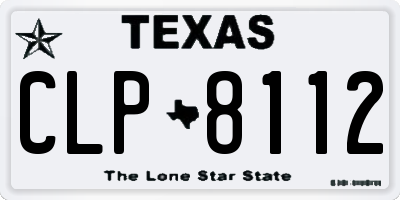 TX license plate CLP8112