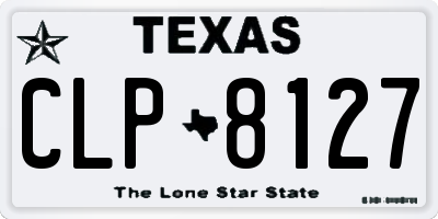 TX license plate CLP8127