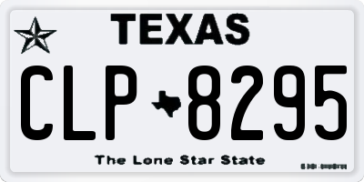 TX license plate CLP8295