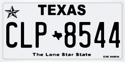 TX license plate CLP8544
