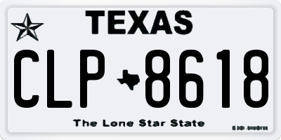 TX license plate CLP8618