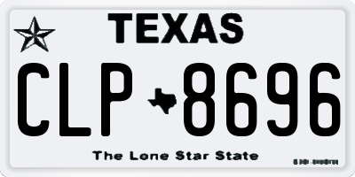 TX license plate CLP8696