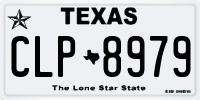 TX license plate CLP8979