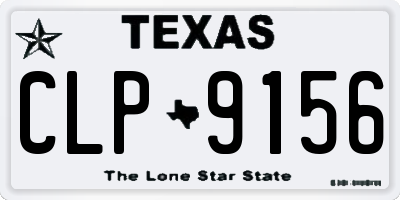 TX license plate CLP9156