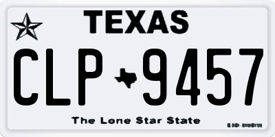 TX license plate CLP9457