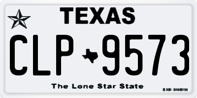 TX license plate CLP9573