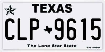 TX license plate CLP9615