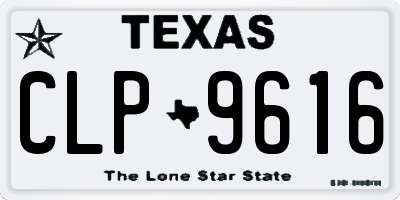 TX license plate CLP9616