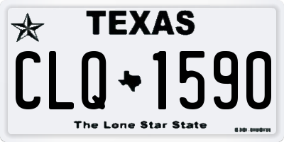 TX license plate CLQ1590