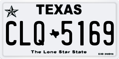 TX license plate CLQ5169
