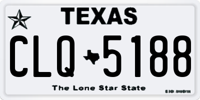 TX license plate CLQ5188