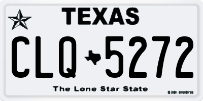 TX license plate CLQ5272