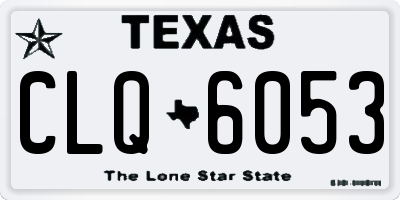 TX license plate CLQ6053