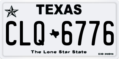 TX license plate CLQ6776