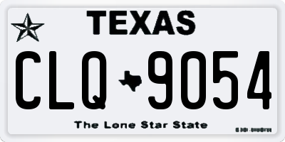TX license plate CLQ9054