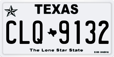 TX license plate CLQ9132