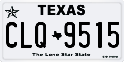 TX license plate CLQ9515