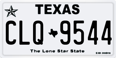 TX license plate CLQ9544