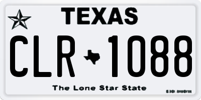 TX license plate CLR1088