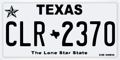 TX license plate CLR2370