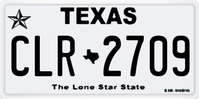 TX license plate CLR2709