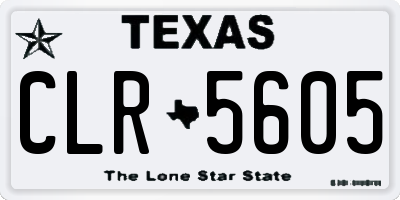 TX license plate CLR5605