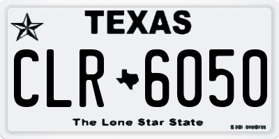 TX license plate CLR6050