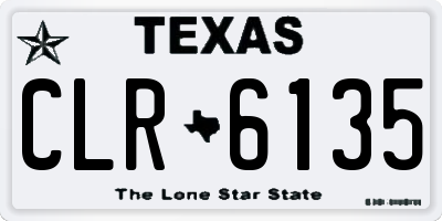 TX license plate CLR6135