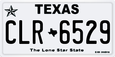 TX license plate CLR6529