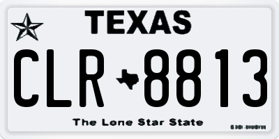 TX license plate CLR8813