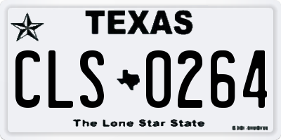TX license plate CLS0264