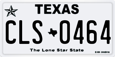 TX license plate CLS0464