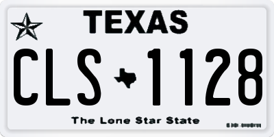 TX license plate CLS1128