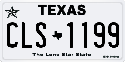 TX license plate CLS1199